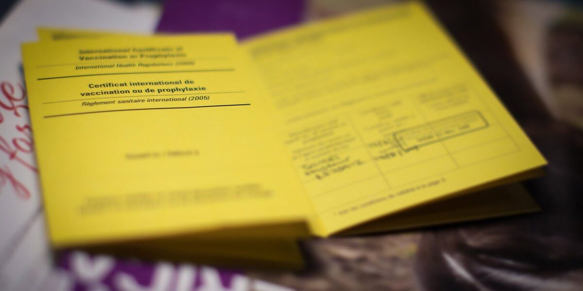 yellow-card-vaccination-record Yellow book International Certificate of Vaccination or Prophyla, something travelers need to check as well as the vaccination requirements for their destination